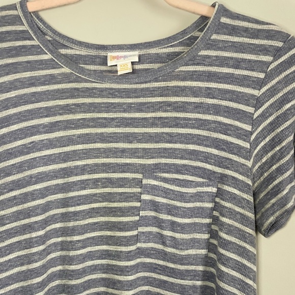 Striped Lularoe Carly Dress - Picture 2 of 9